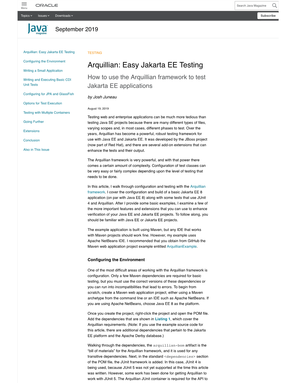 Arquillian: Easy Jakarta EE Testing TESTING