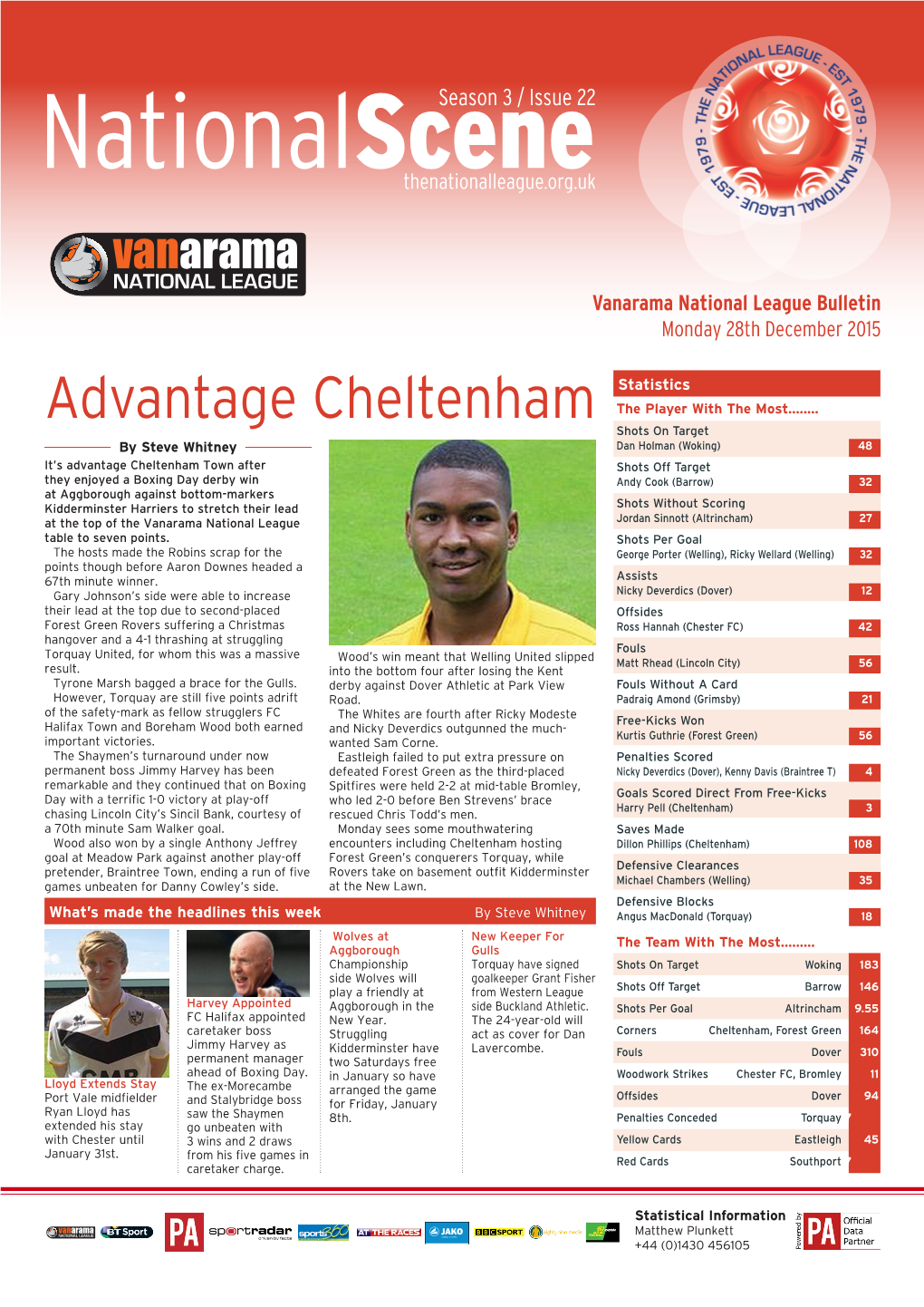 Issue 22 Monday 28Th Dec 2015