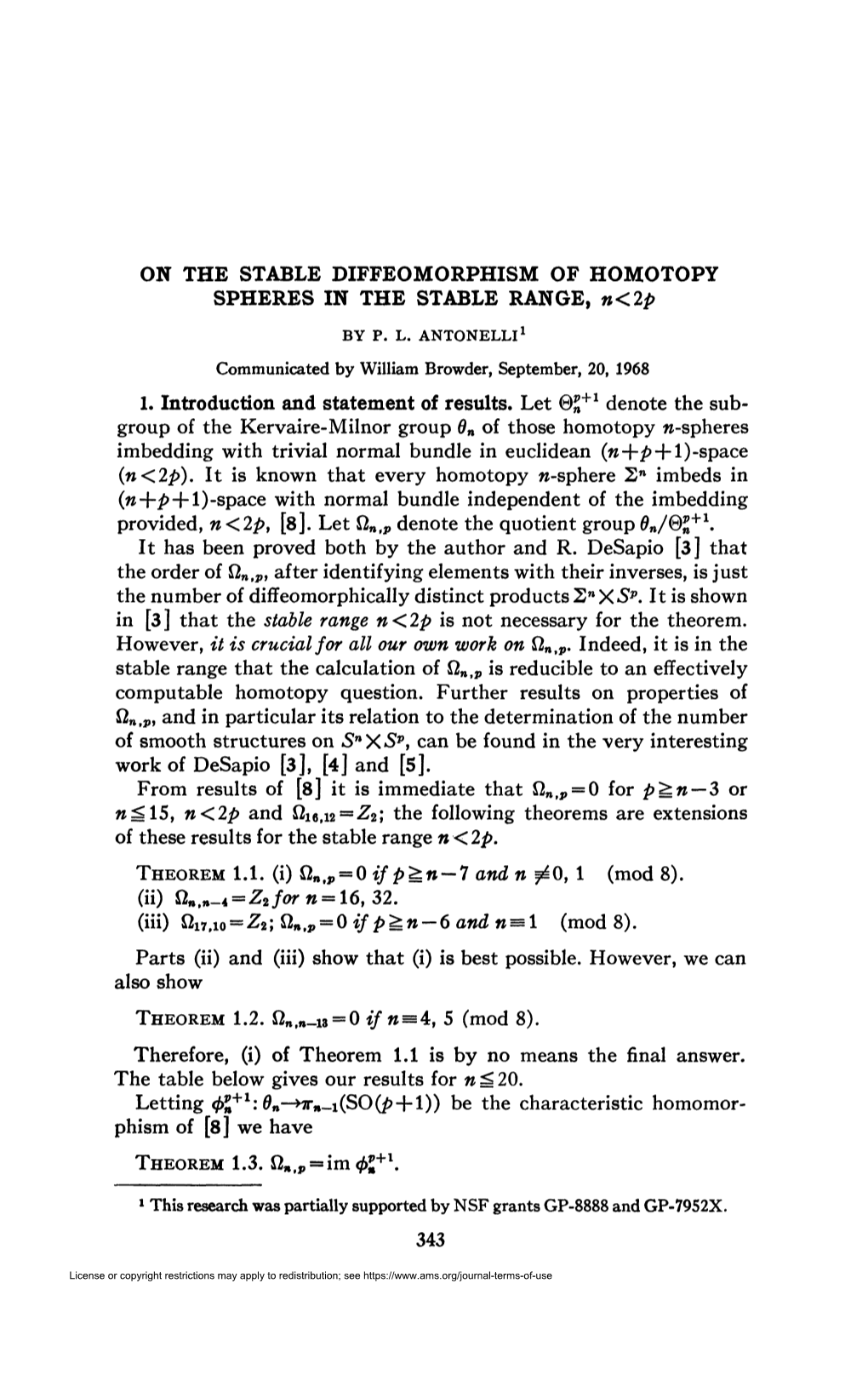 On the Stable Diffeomorphism of Homotopy Spheres in The