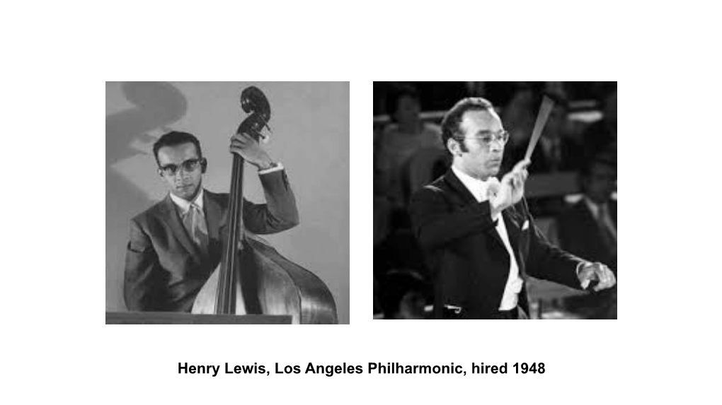 Henry Lewis, Los Angeles Philharmonic, Hired 1948