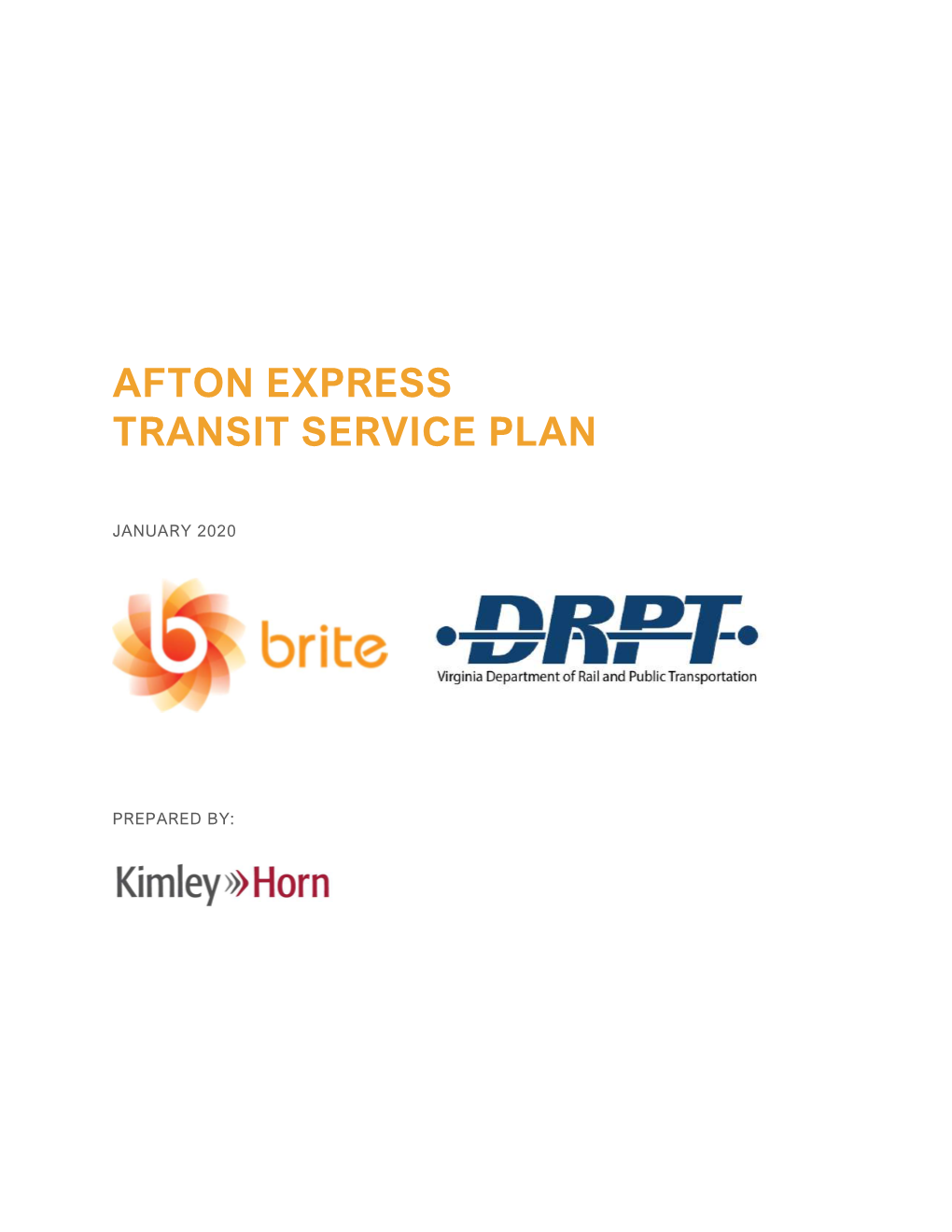 Afton Express Transit Service Plan