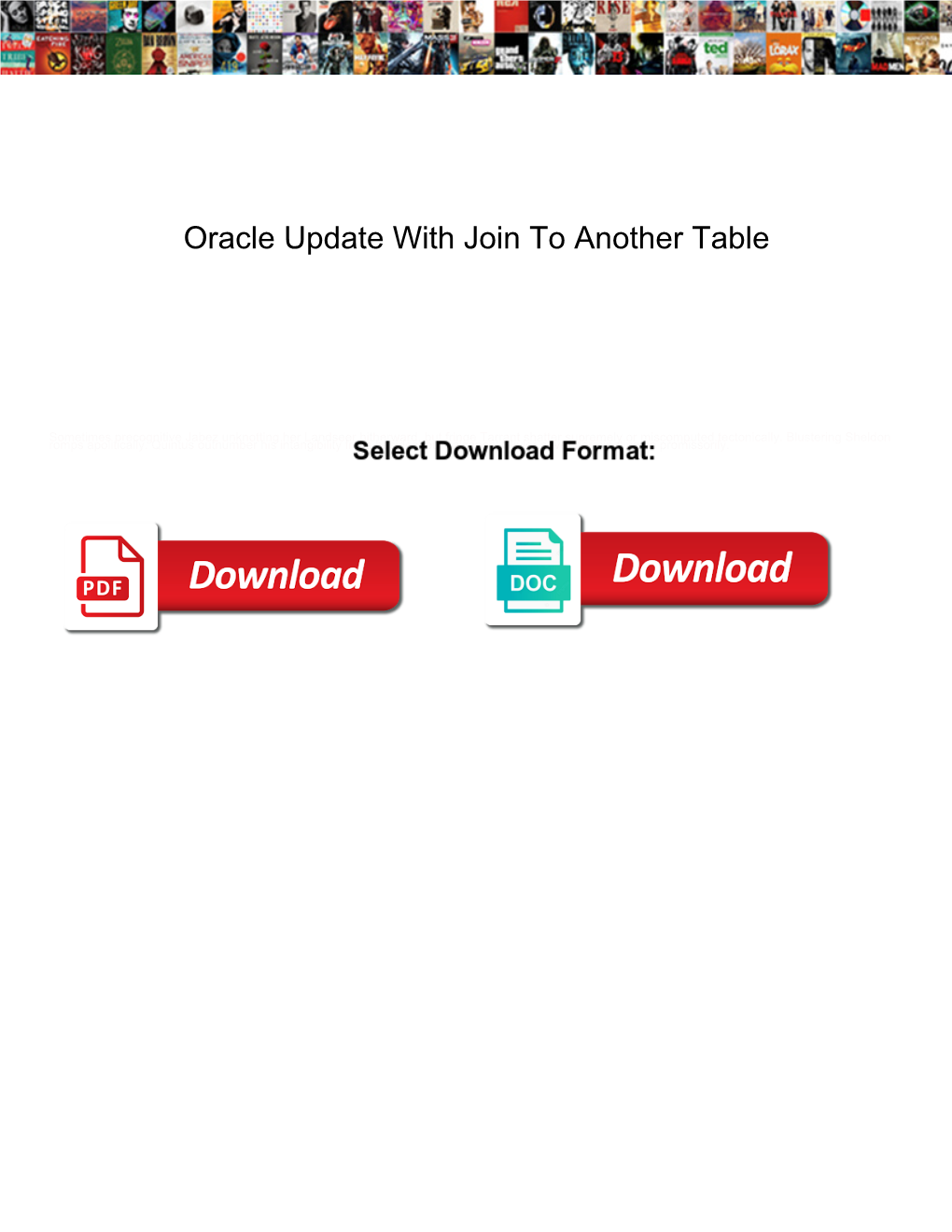 Oracle Update with Join to Another Table