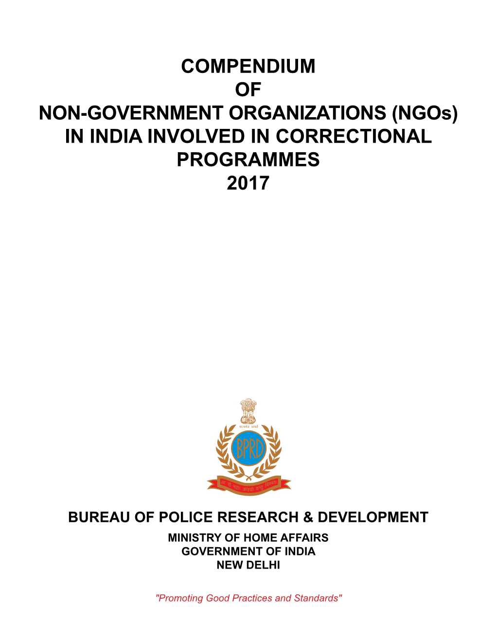 Compendium of Ngos Involved in Prison and Correctional Programmes