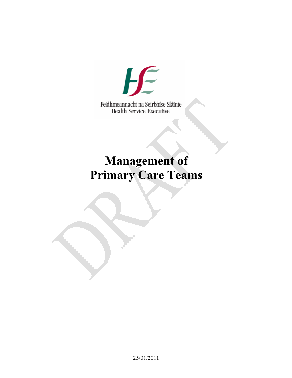 Management of Primary Care Teams