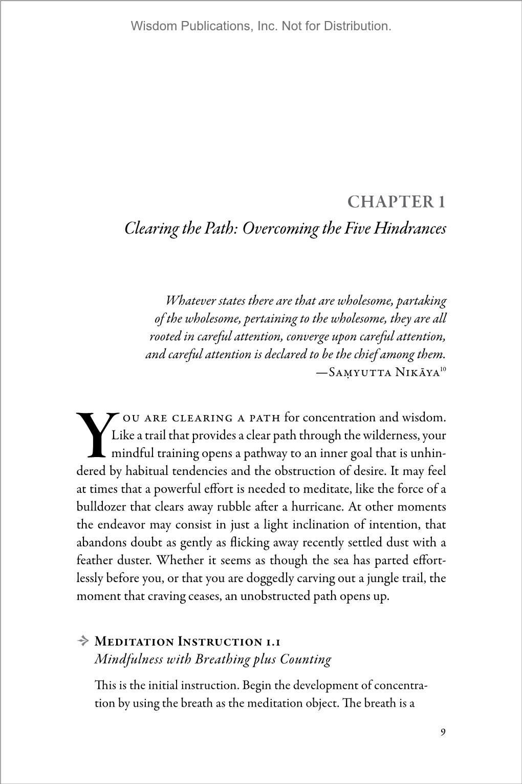 Chapter 1 Clearing the Path: Overcoming the Five Hindrances