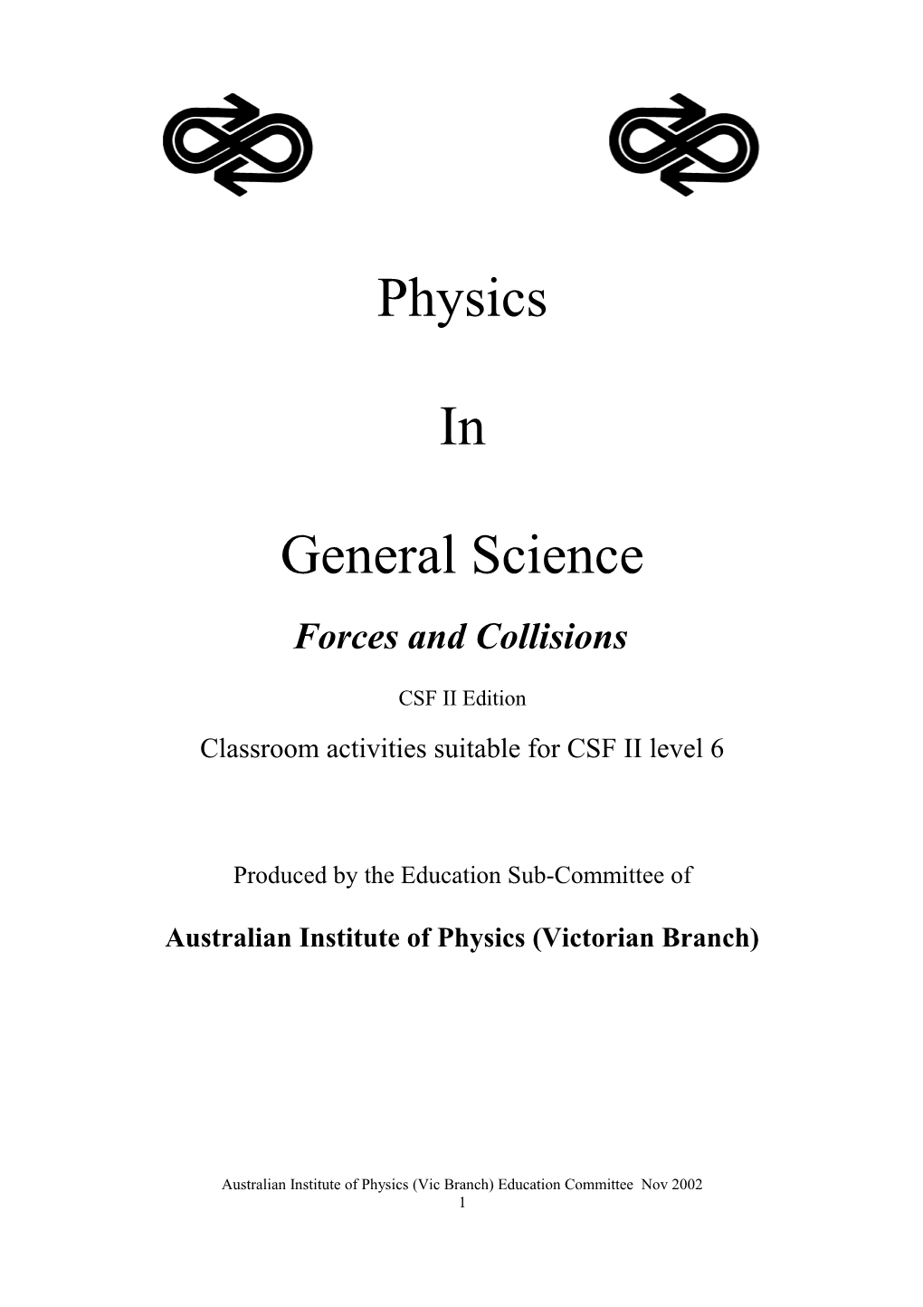 Forces and Collisions