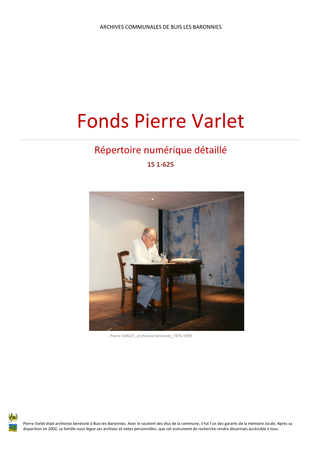 Fonds Pierre Varlet