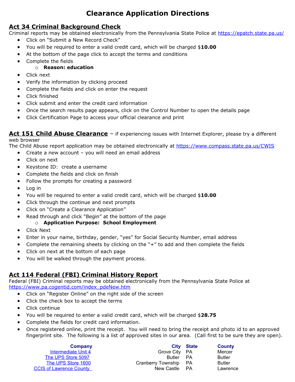 Act 34 Criminal Background Check