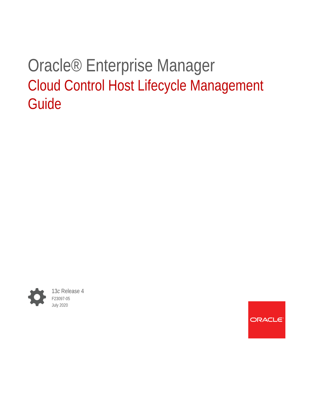 Cloud Control Host Lifecycle Management Guide