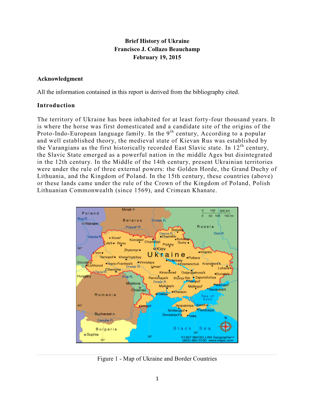 Brief History of Ukraine Francisco J