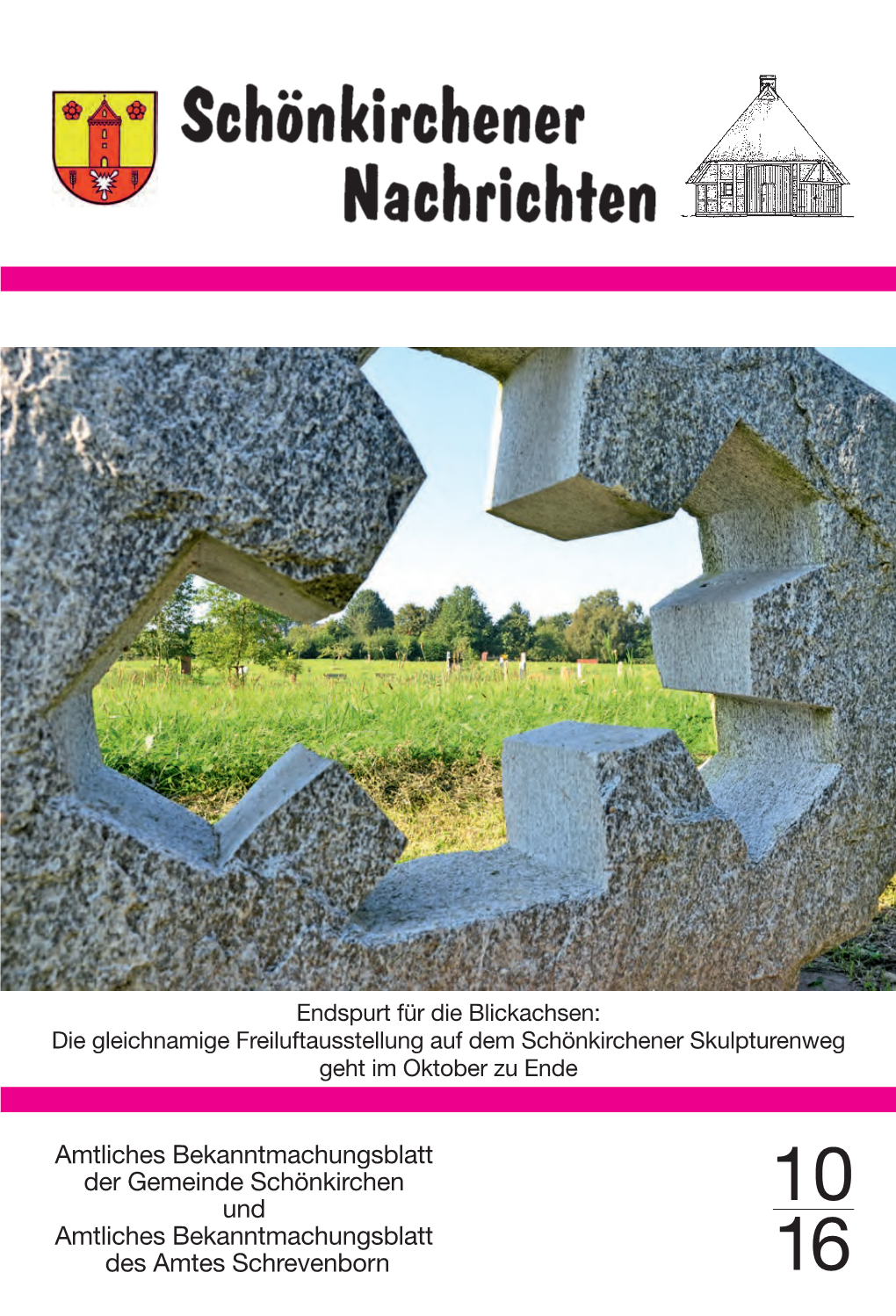 Amtliches Bekanntmachungsblatt Der Gemeinde Schönkirchen Und