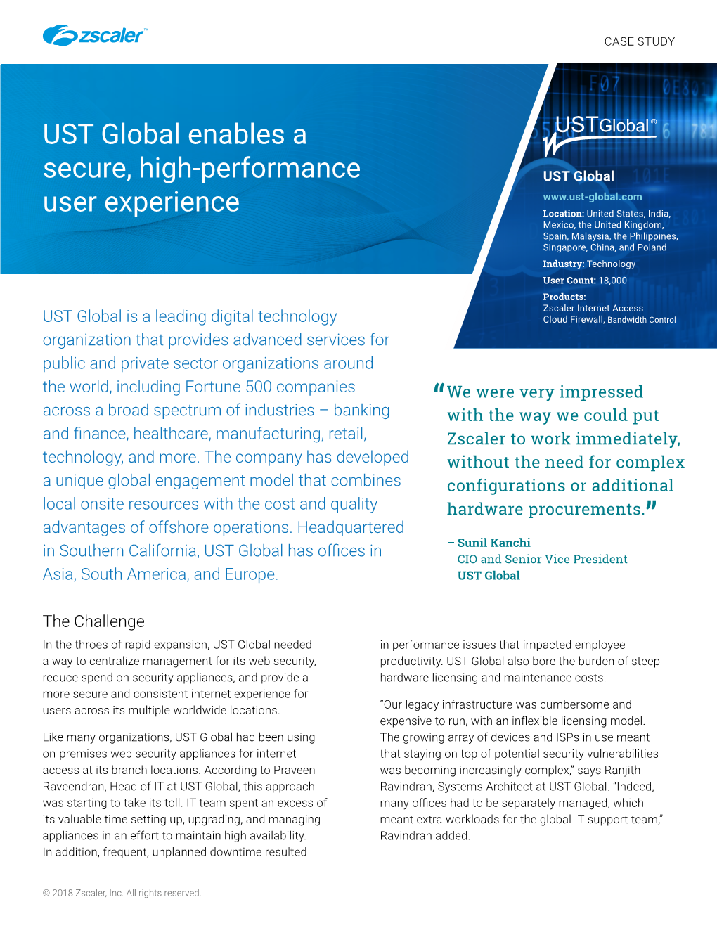 UST Global and Zscaler | Customer Case Study