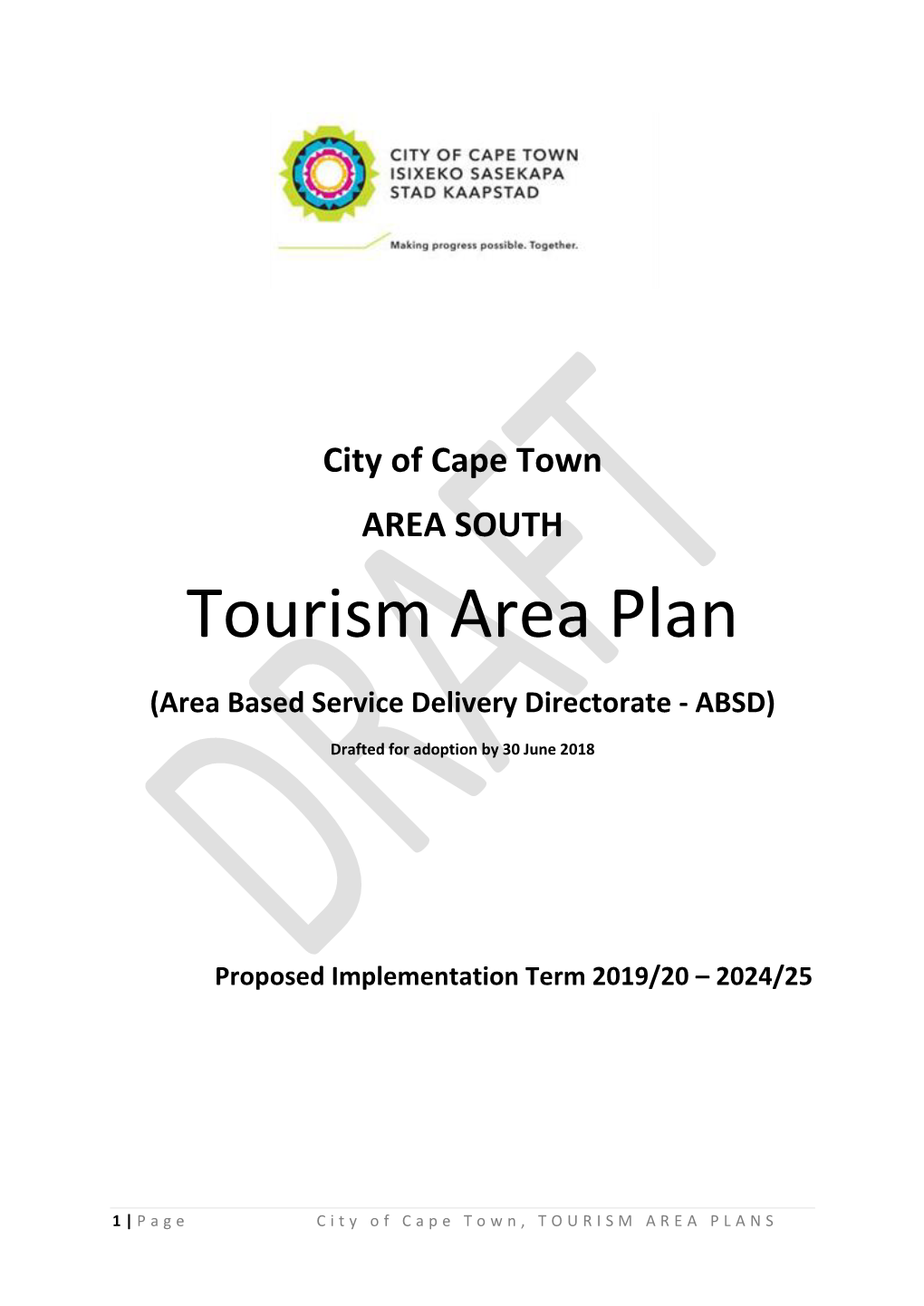 Tourism Area Plan