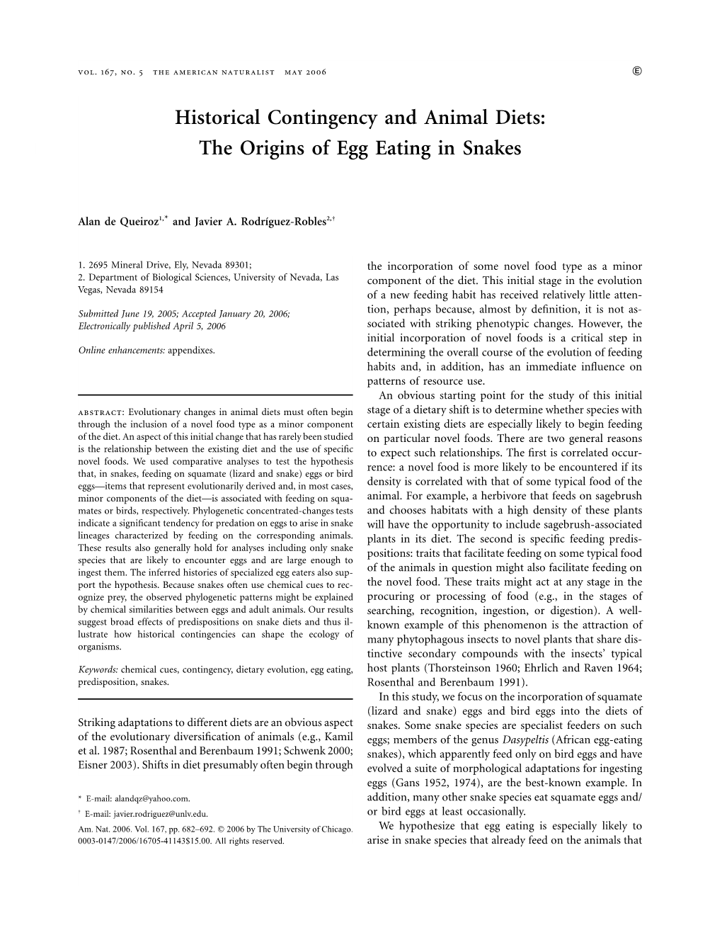 The Origins of Egg Eating in Snakes