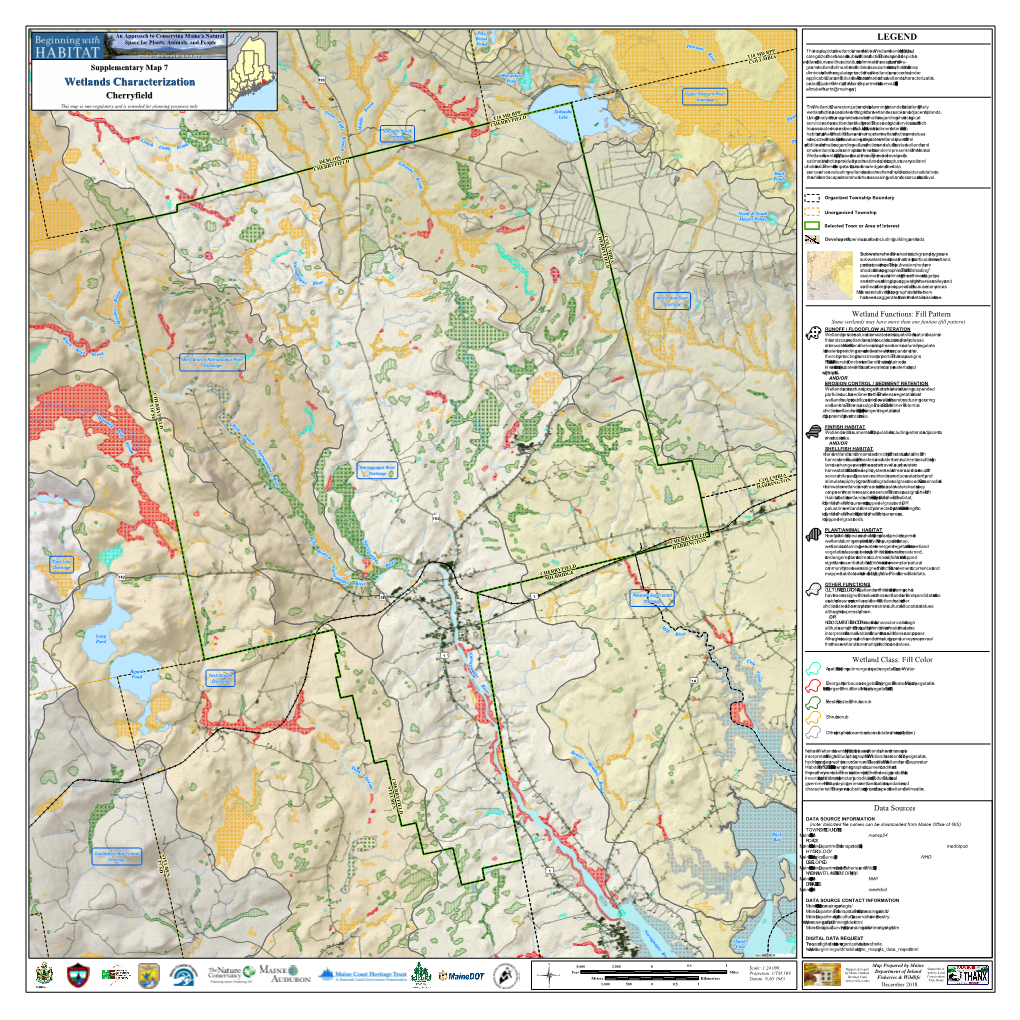 Wetlands Characterization Contactelizabeth Hertz Atthe Ma Inedepa Rtm Entconservation of (207-287-8061, Wetlands Characterization Elizabeth.Hertz@M a Ine.Gov)