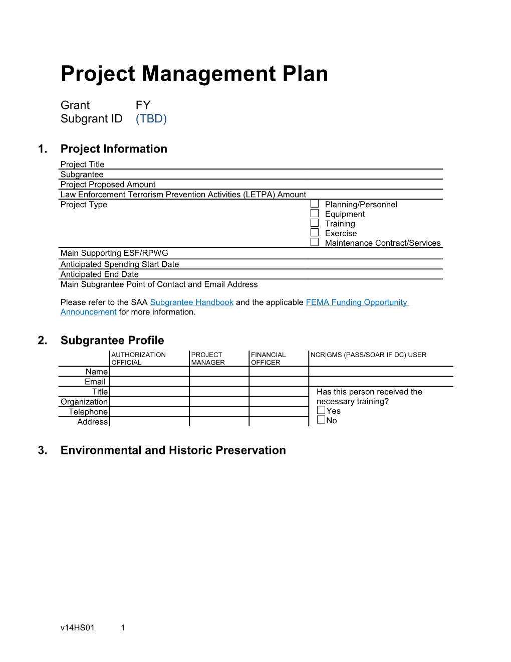 Project Management Plan s3