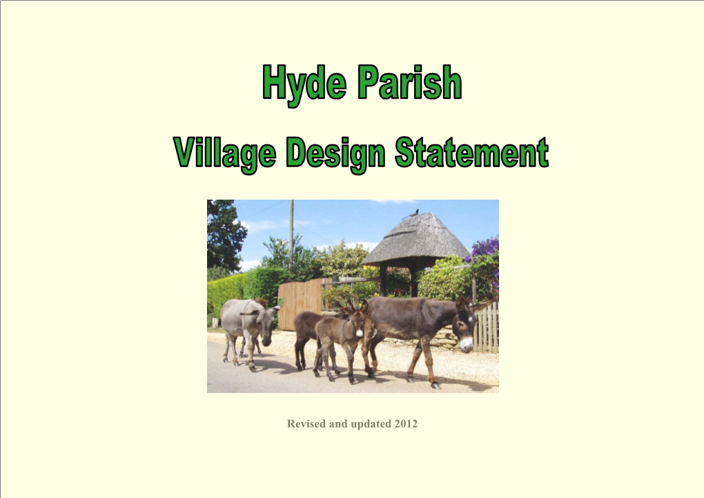 Hyde Village Design Statement