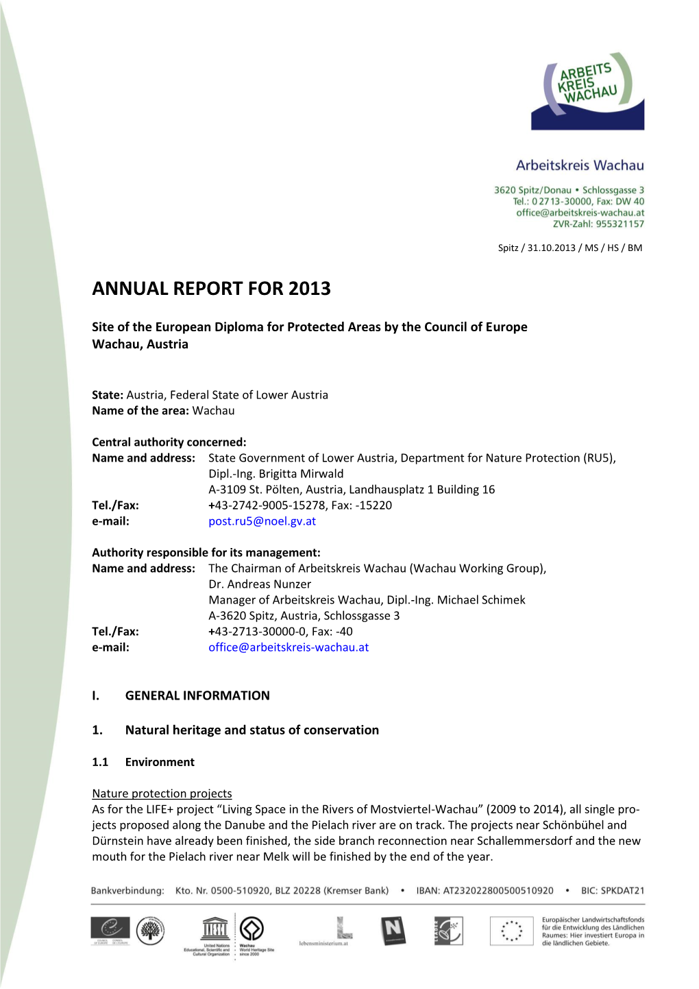 Annual Report for 2013