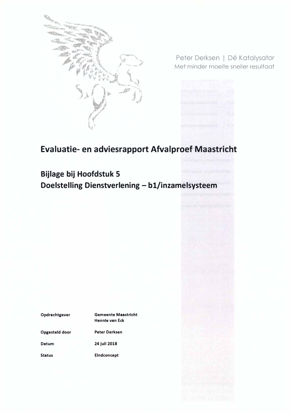 Evaluatie- En Adviesrapport Afvalproef Maastricht