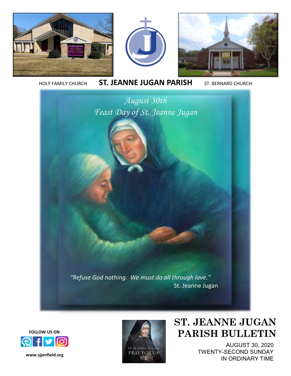 August 30Th Feast Day of St. Jeanne Jugan