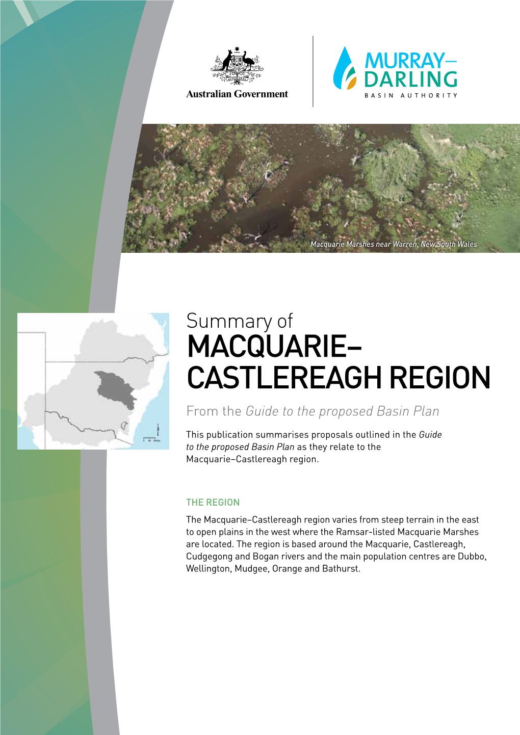 MACQUARIE– CASTLEREAGH REGION from the Guide to the Proposed Basin Plan