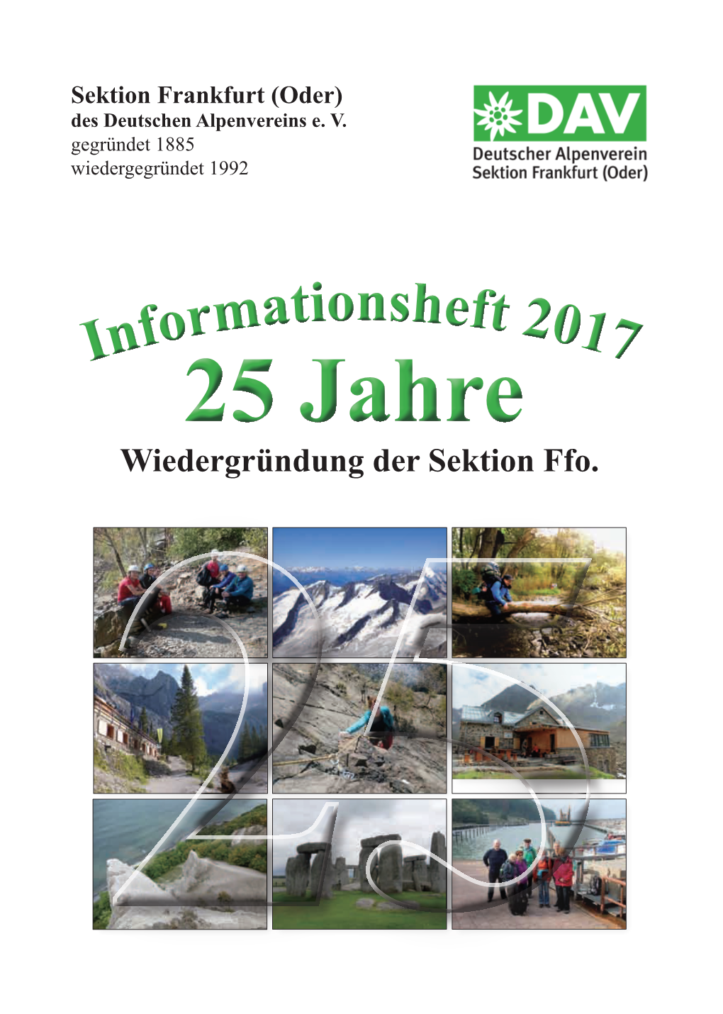 Info-Heft 2017 Der DAV-Sektion Frankfurt