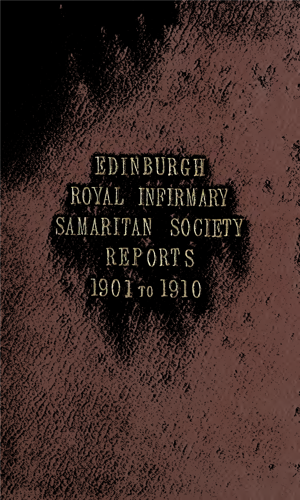 Edinburgh Royal Infirmary a Mari Tan 800] Kty Reports 19