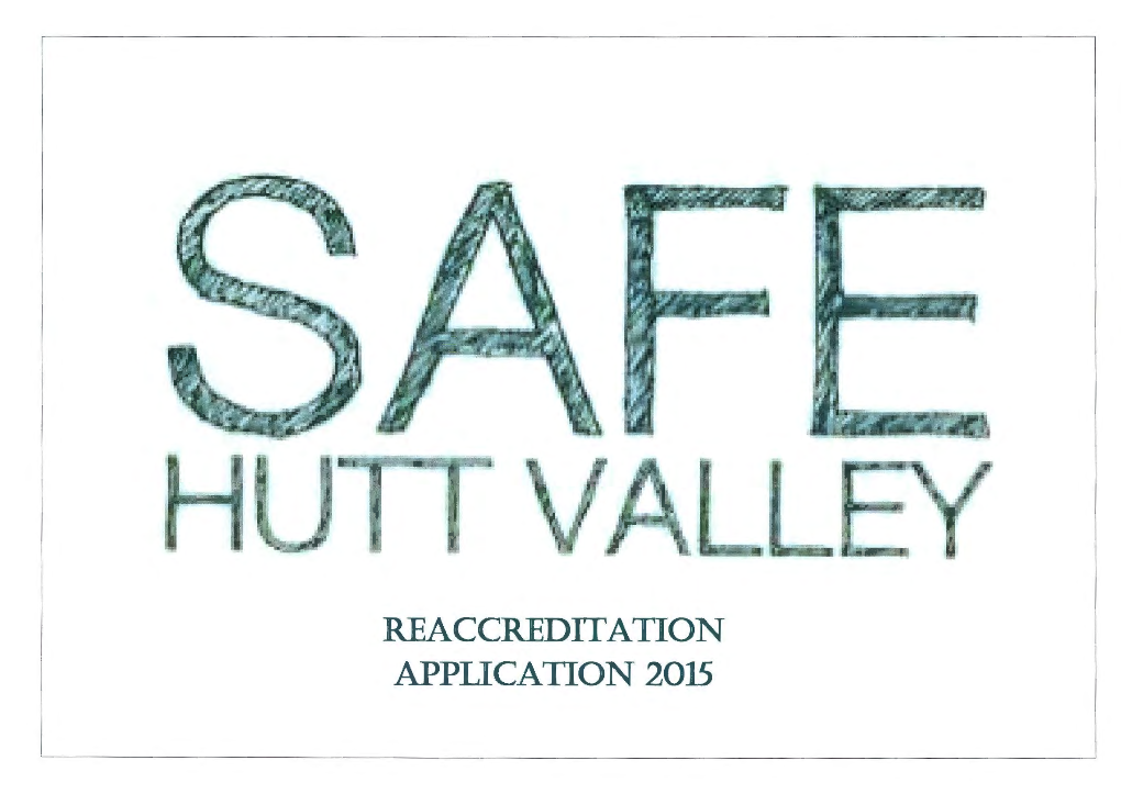 Safe Hutt Valley Final Reaccreditation Application.Pdf