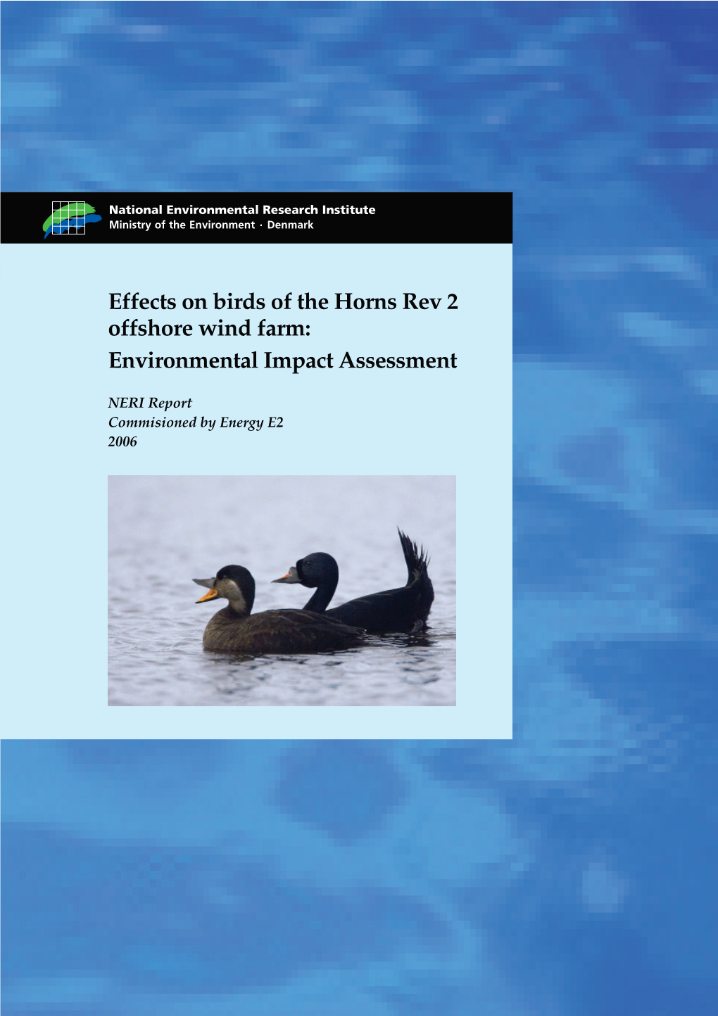 Effects on Birds of the Horns Rev 2 Offshore Wind Farm: Environmental Impact Assessment