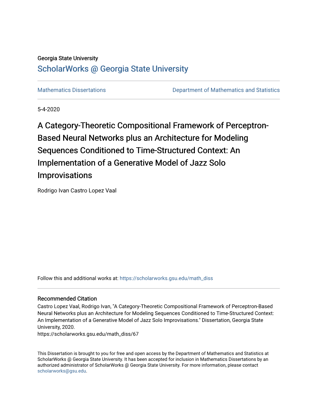 A Category-Theoretic Compositional Framework of Perceptron-Based