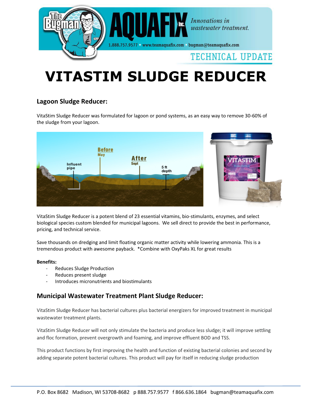 Vitastim Sludge Reducer