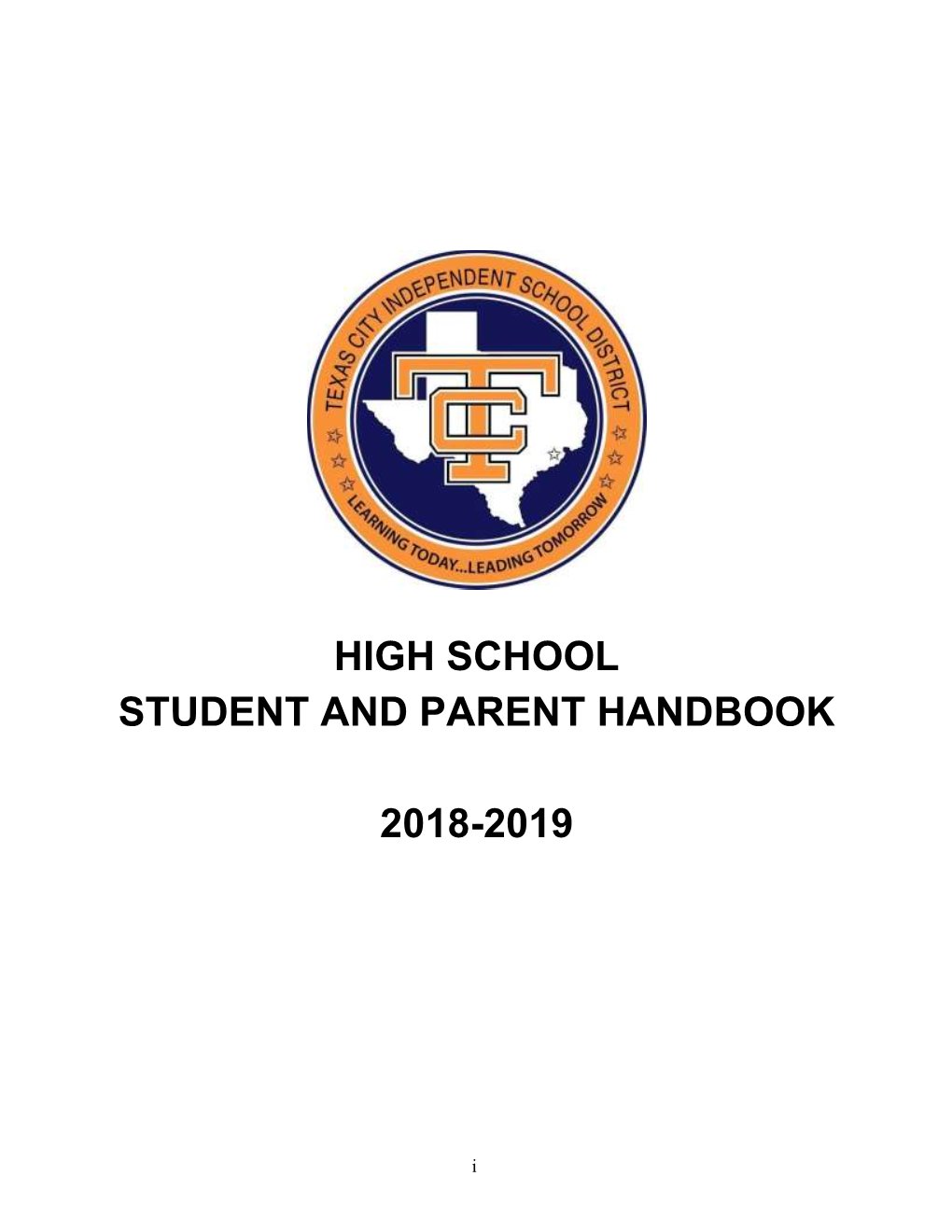 High School Student and Parent Handbook 2018-2019