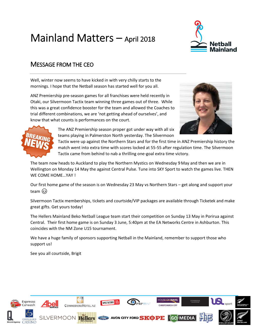 Mainland Matters – April 2018