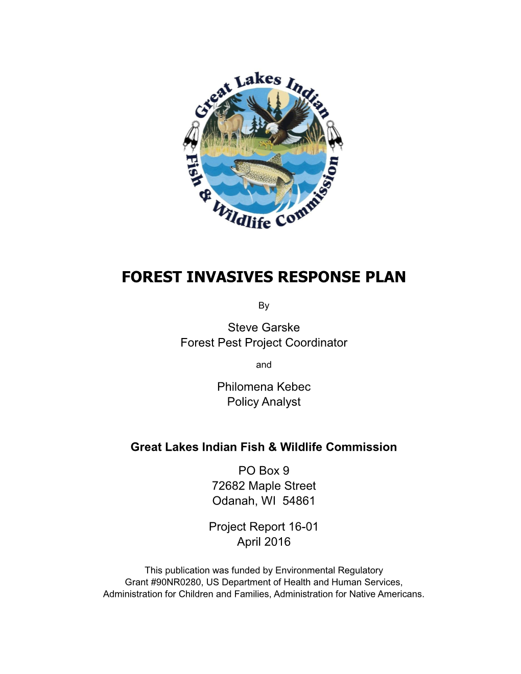 Forest Invasives Response Plan