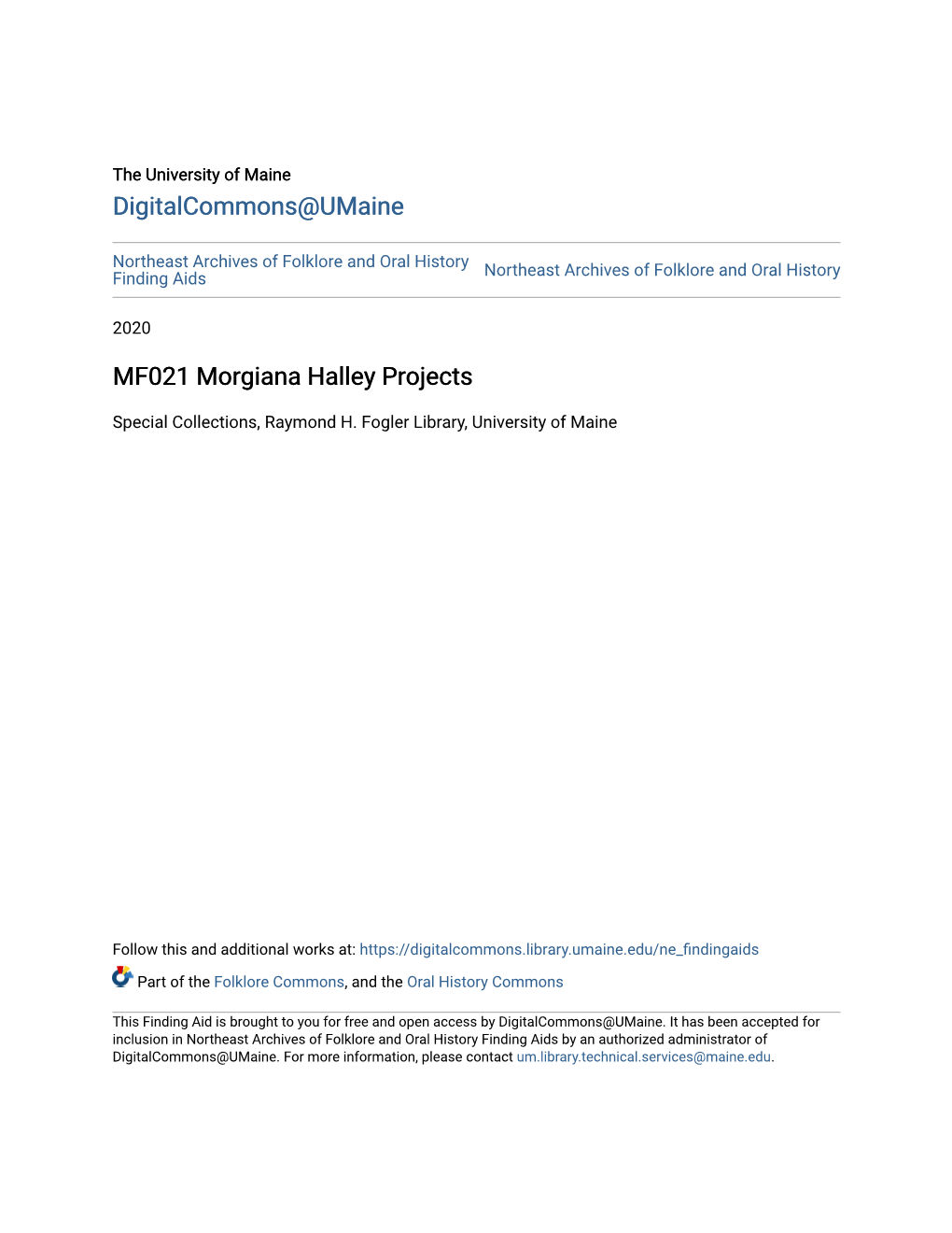 MF021 Morgiana Halley Projects