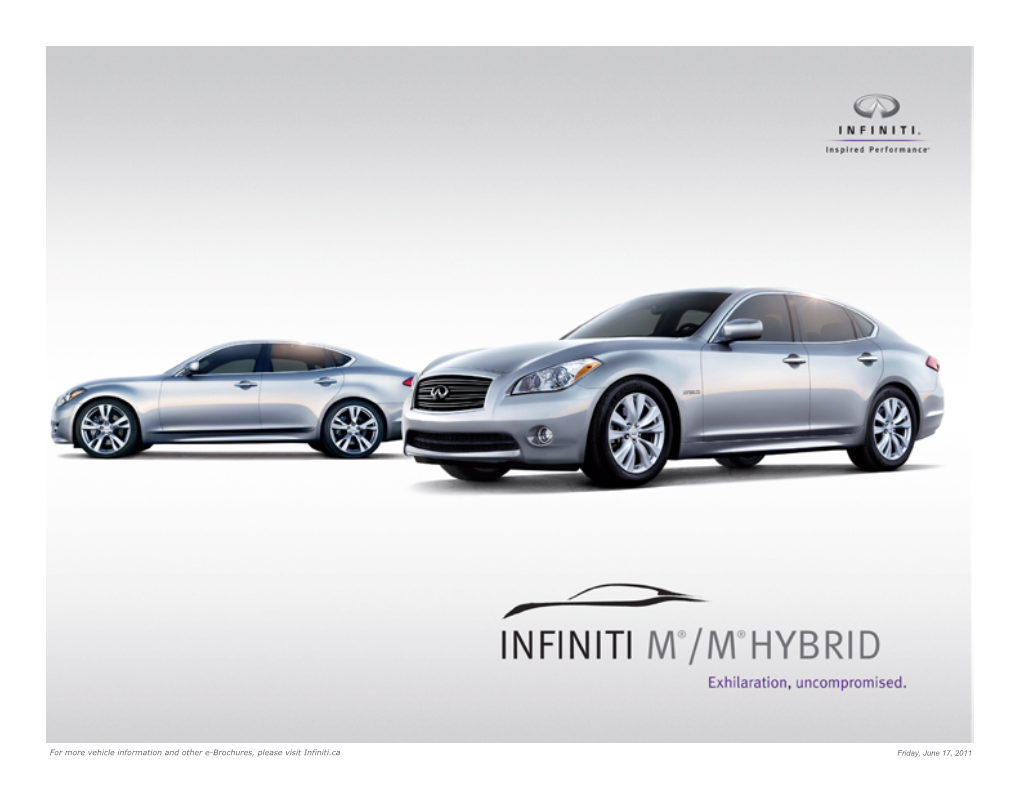 Infiniti Ebrochure