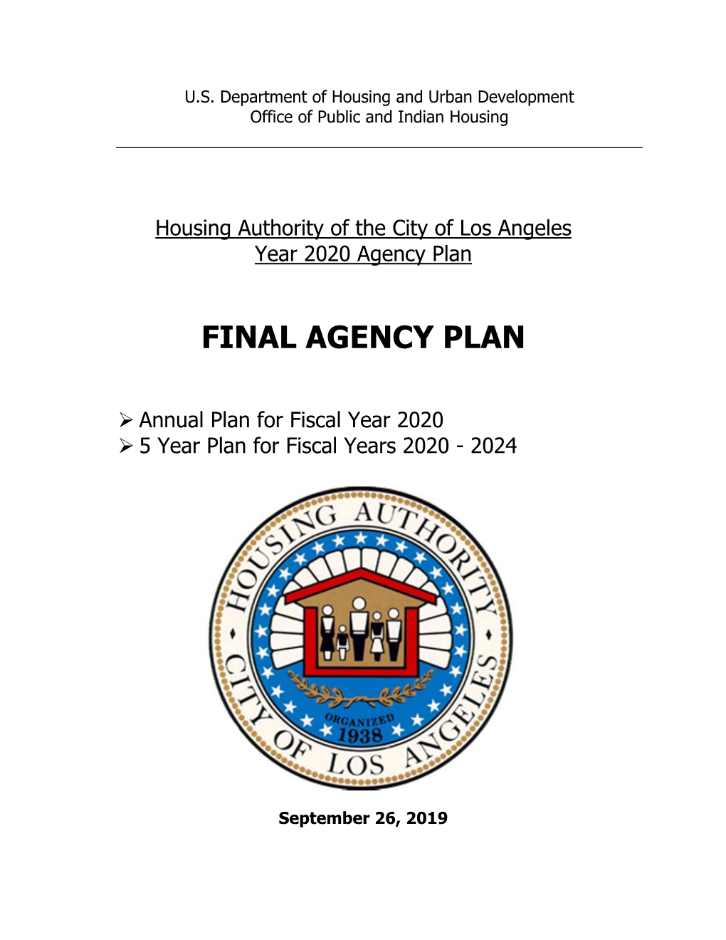 Final Agency Plan