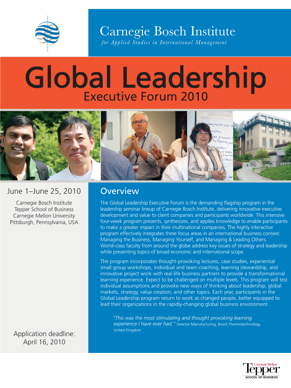 Global Leadership Executive Forum 2010