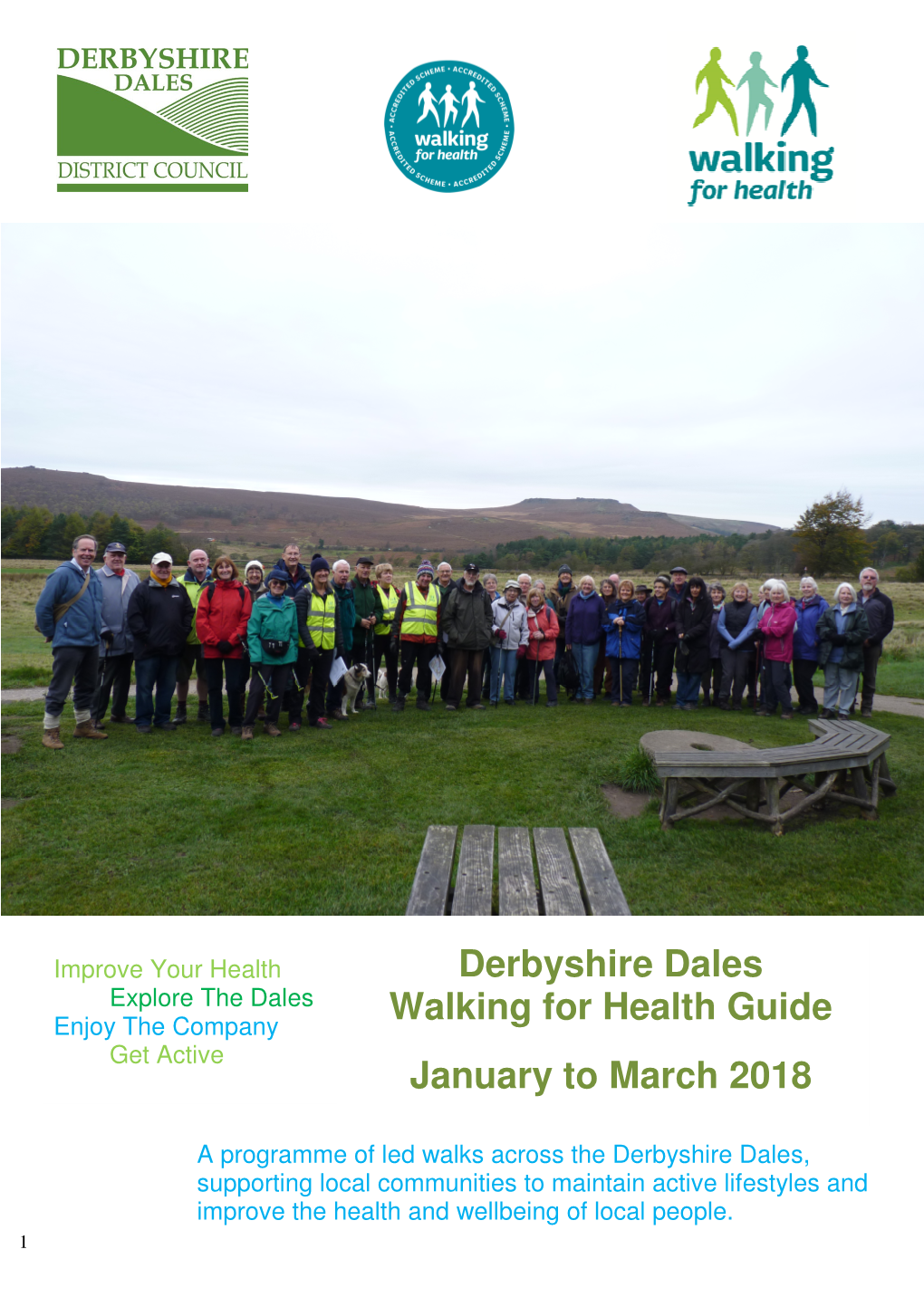 Derbyshire Dales Walking for Health Guide January to March 2018