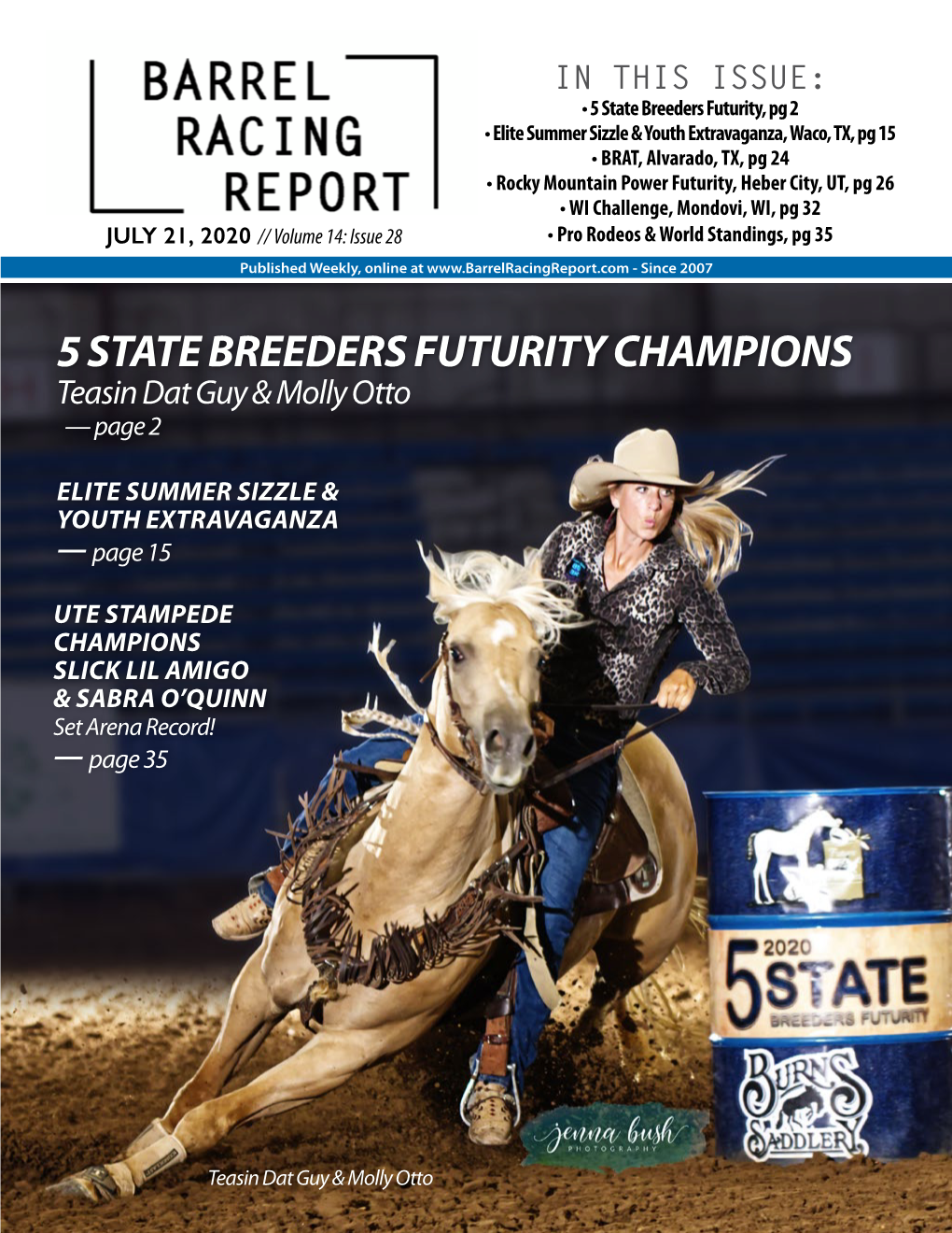 5 STATE BREEDERS FUTURITY CHAMPIONS Teasin Dat Guy & Molly Otto — Page 2