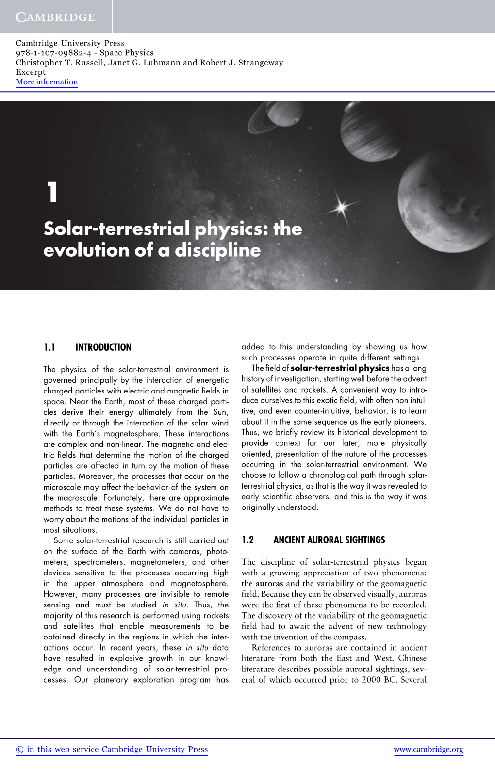 Solar-Terrestrial Physics: the Evolution of a Discipline