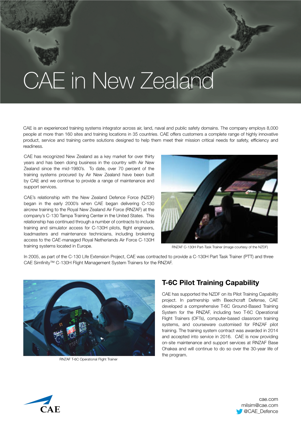 CAE in New Zealand