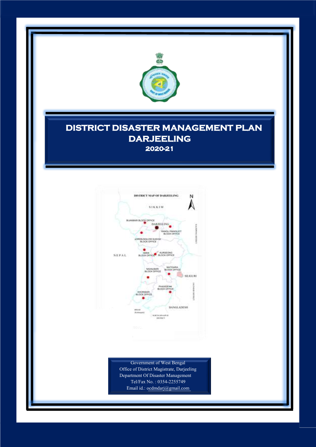 District Disaster Management Plan Darjeeling 2020-21