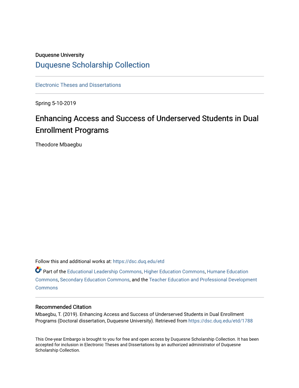 Enhancing Access and Success of Underserved Students in Dual Enrollment Programs