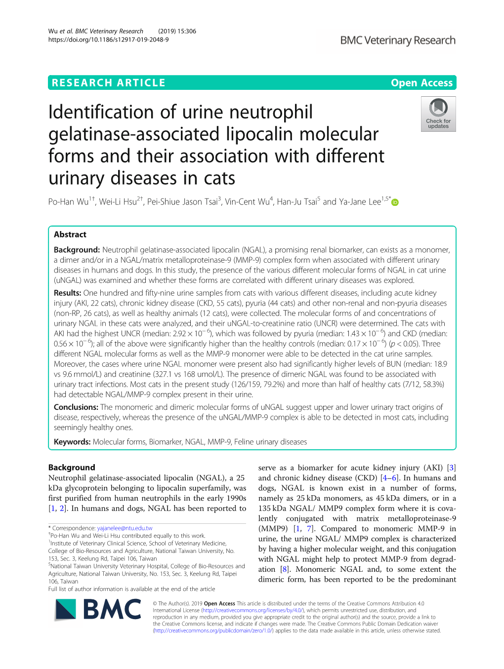 Identification of Urine Neutrophil Gelatinase-Associated Lipocalin