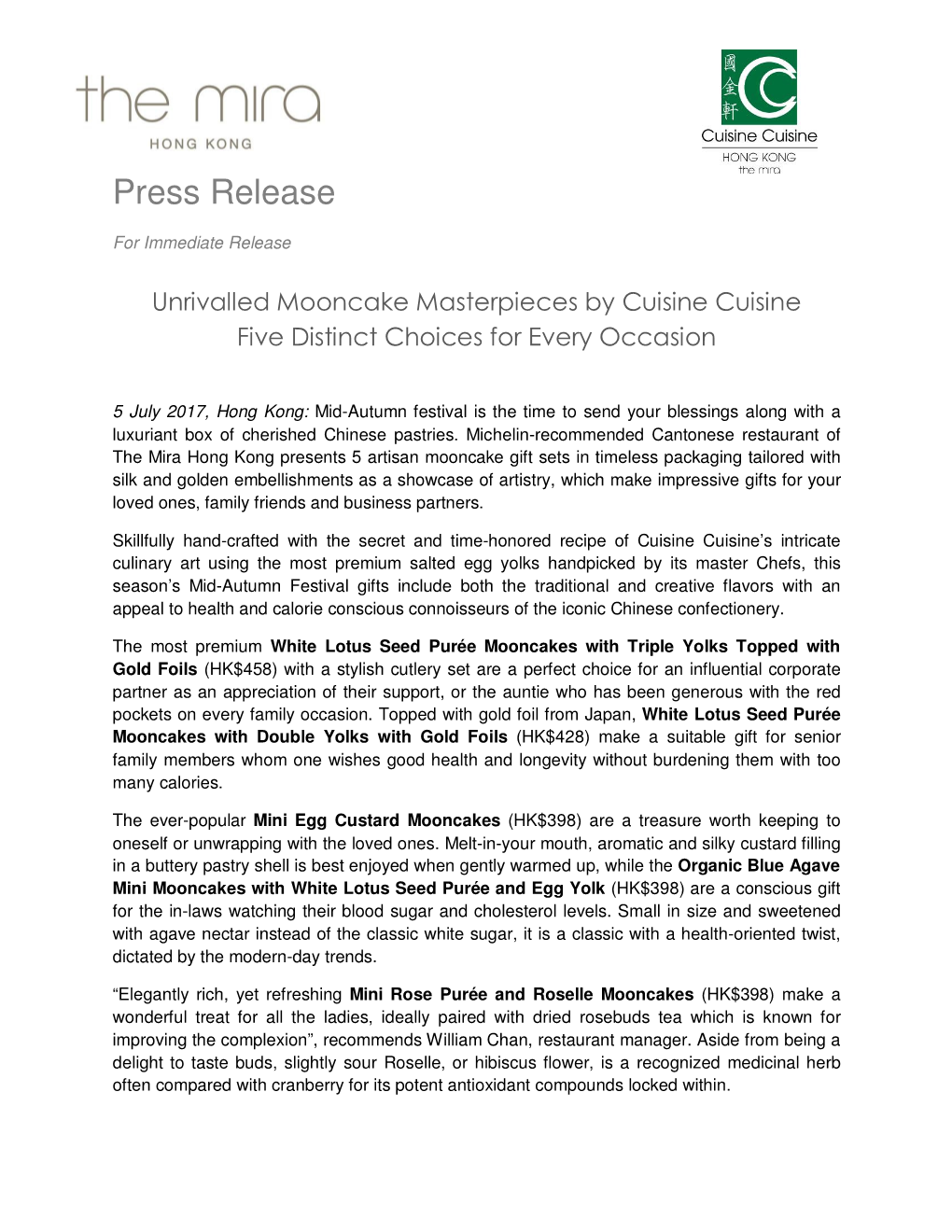 Press Release