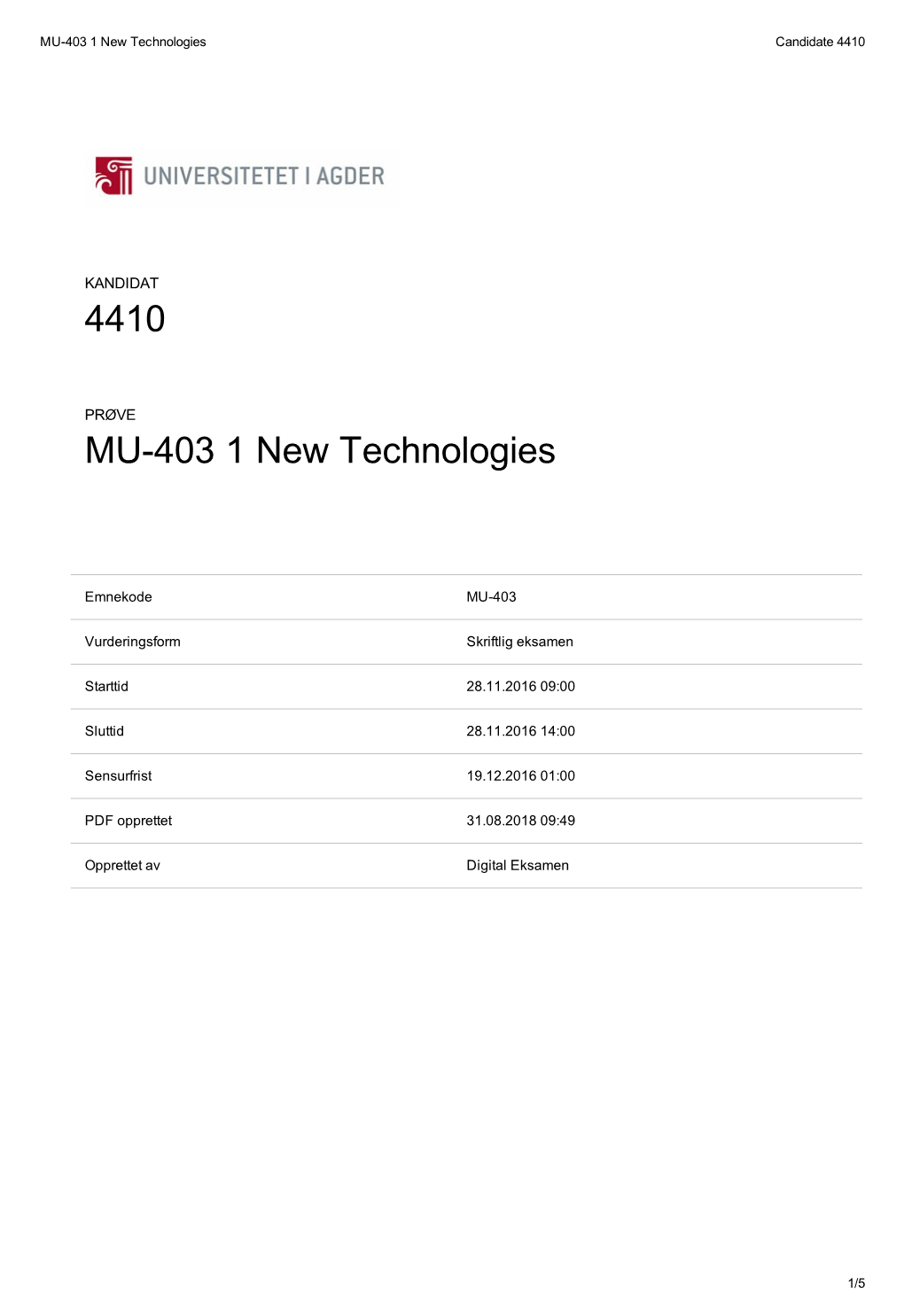 4410 MU-403 1 New Technologies