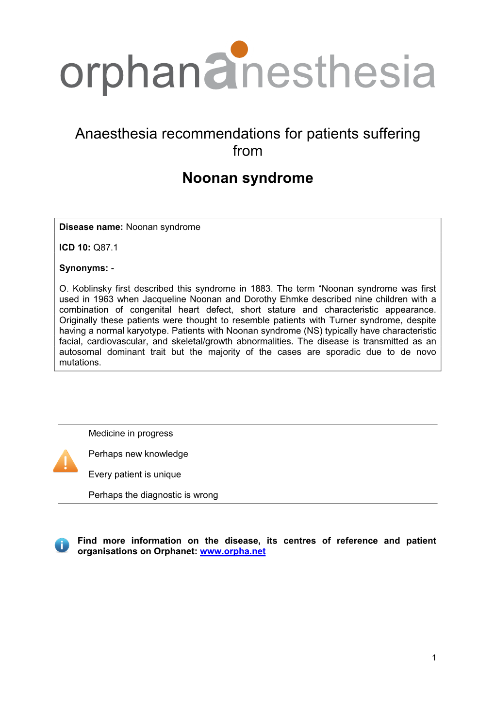 Noonan Syndrome