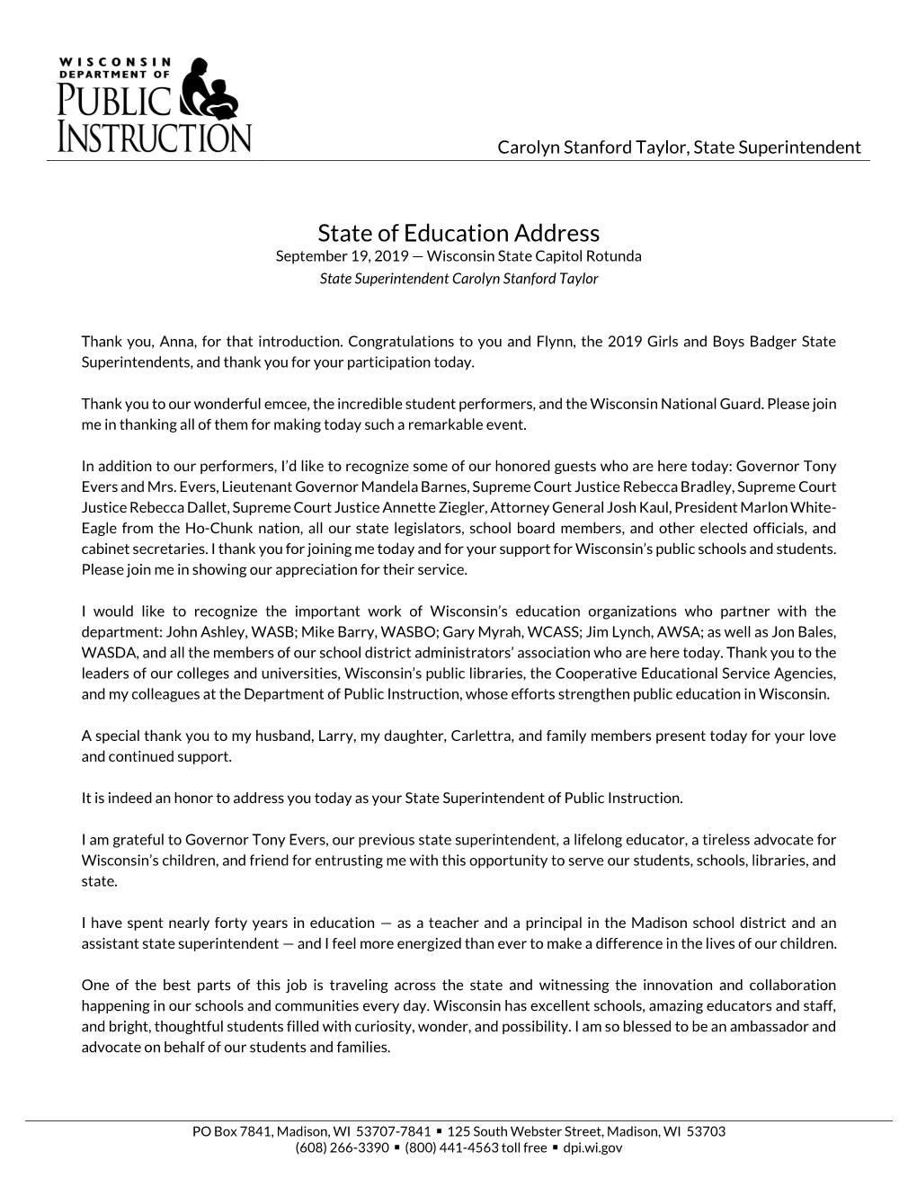 State of Education Address 2019 – Page 2