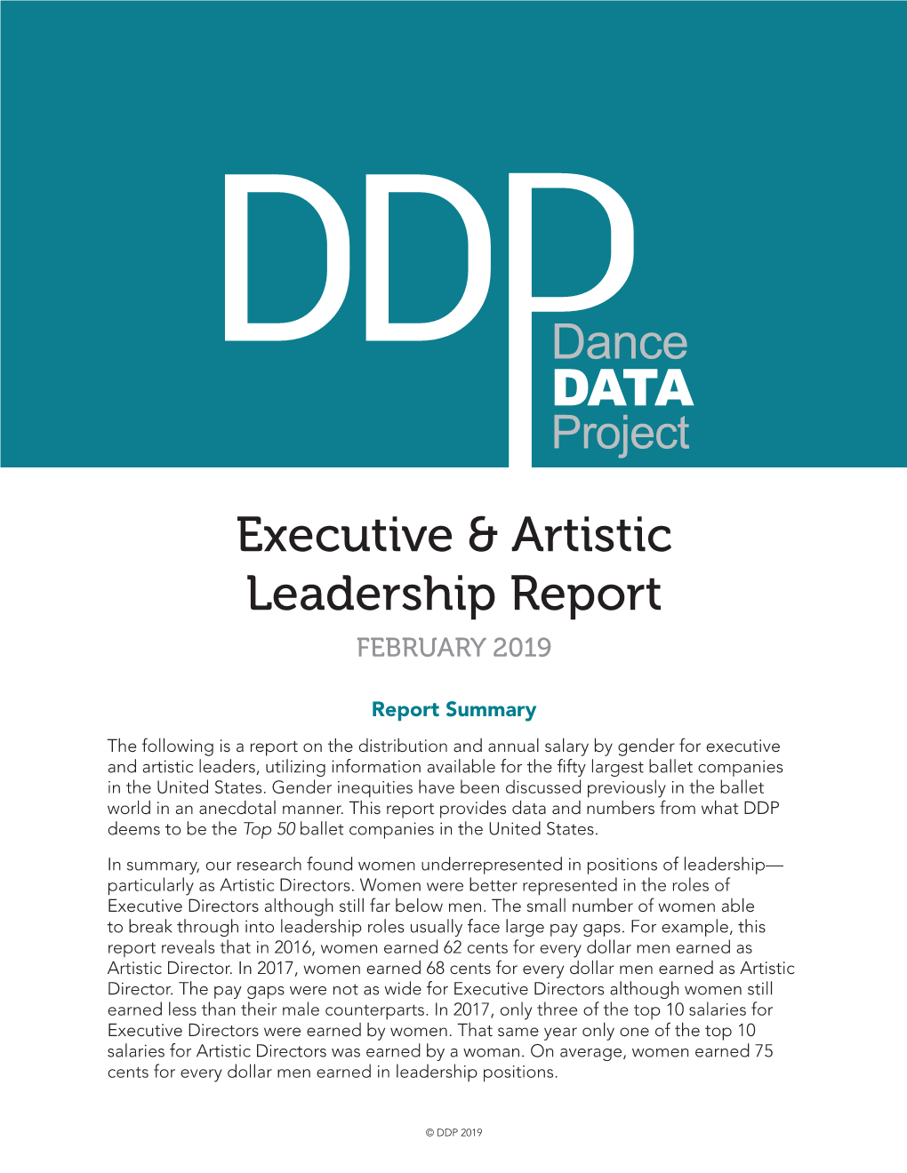 Executive & Artistic Leadership Report